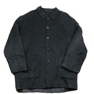 Franco Francesco Wool Button Down Pea Coat Style Jacket